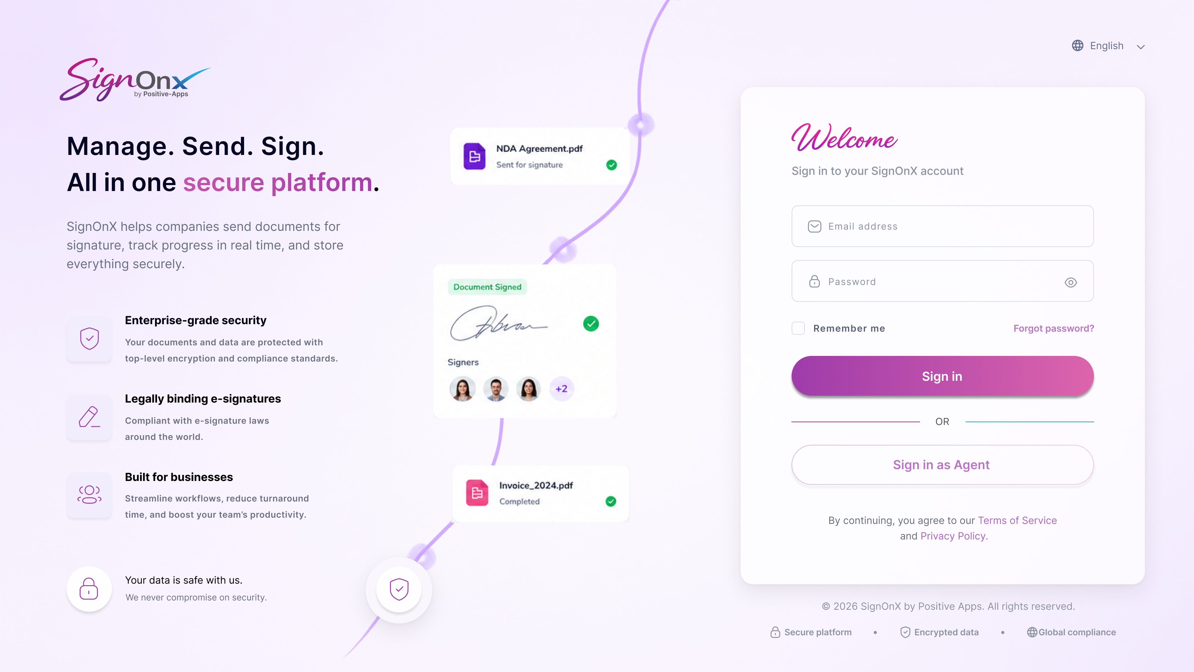 SignOnX platform